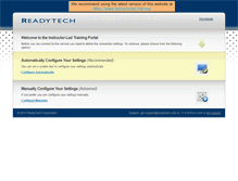 Tablet Screenshot of hostedtraining.com